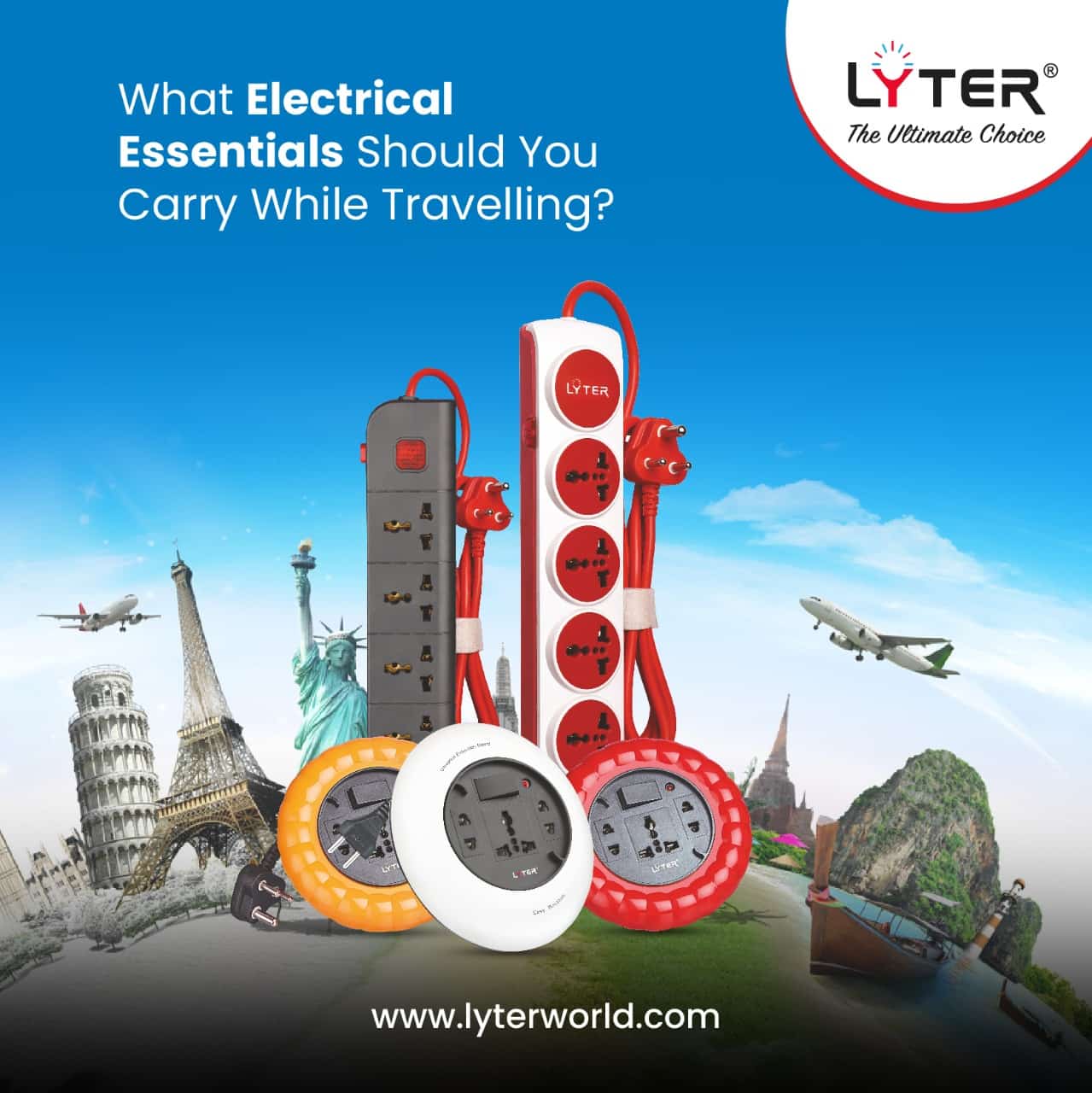 Electrical essentials for travelling