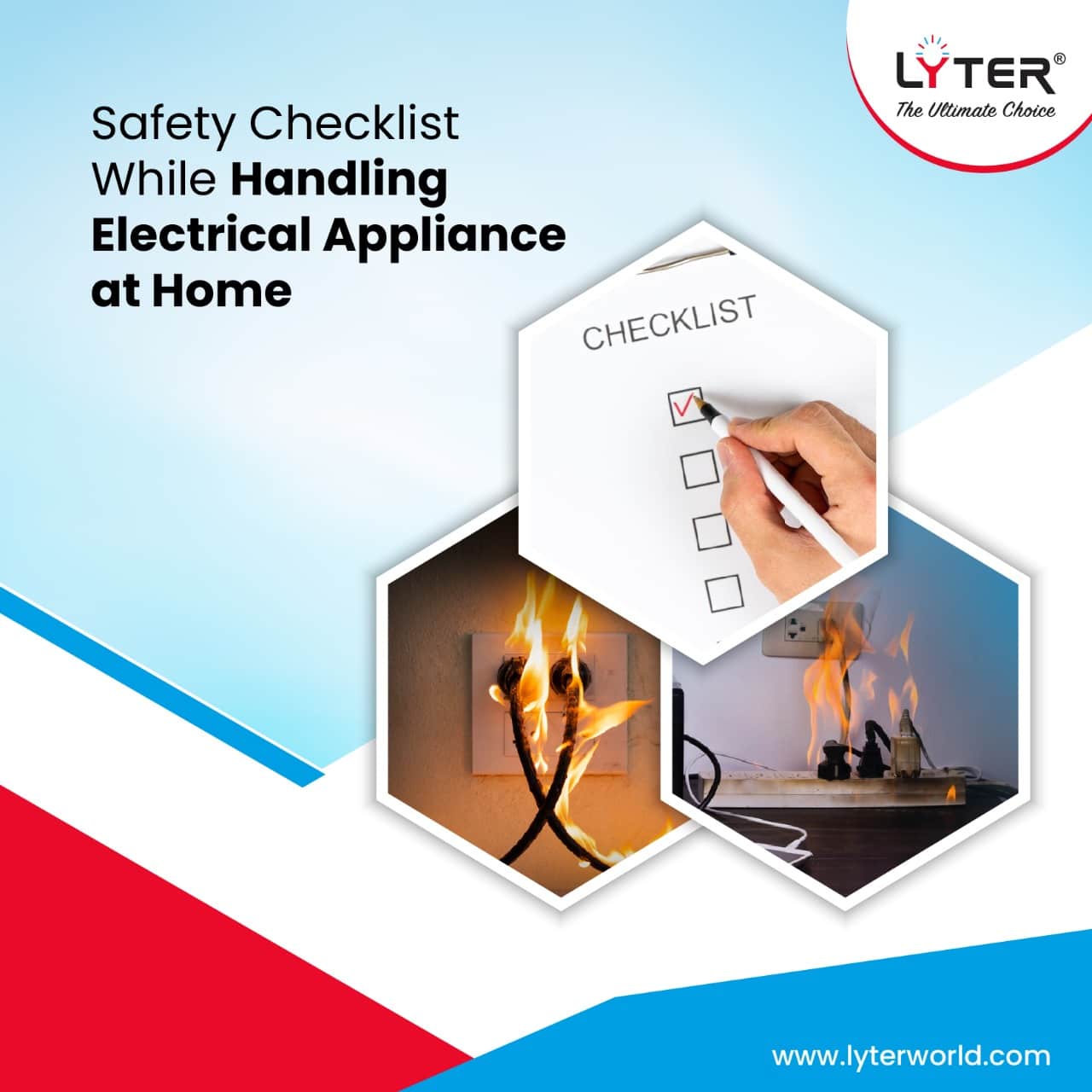 Safety Checklist While Handling Electrical Appliance