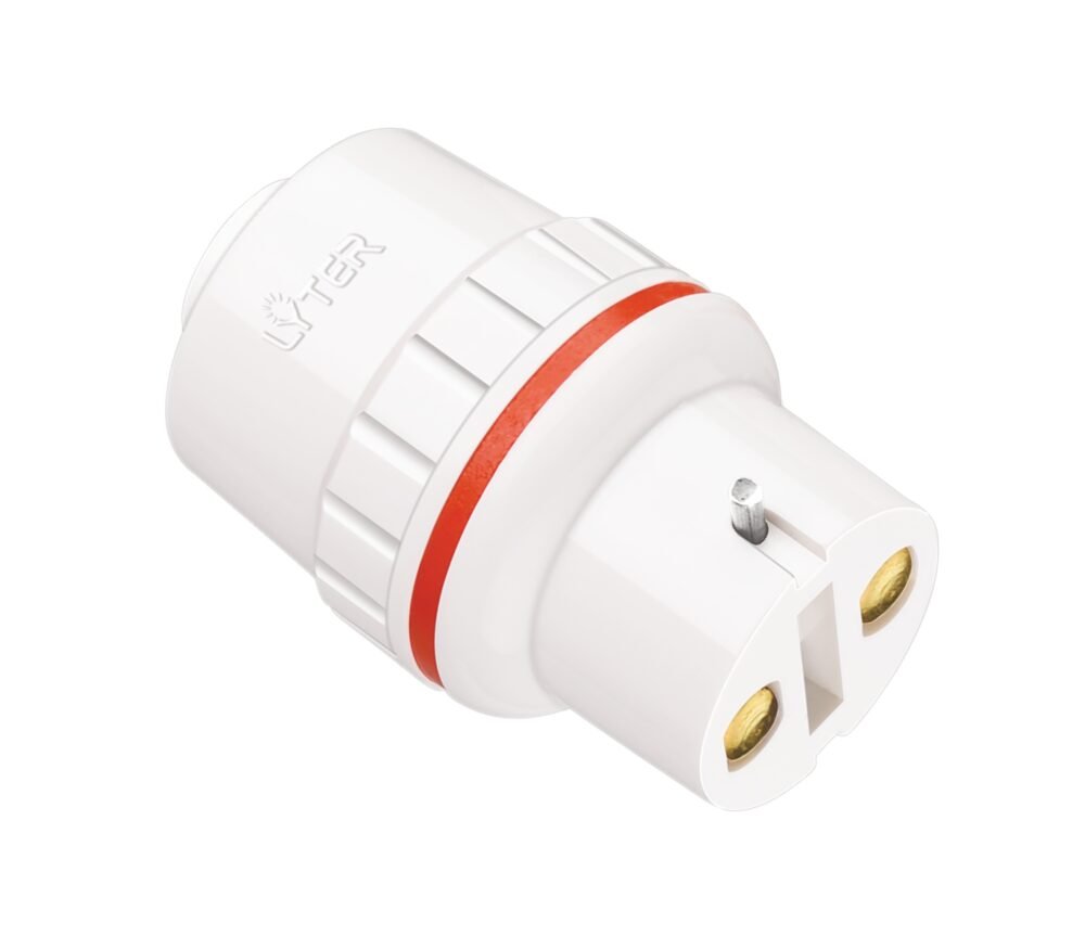 Leo Adaptor – a white pendant light adaptor designed for B22 bayonet cap bulbs