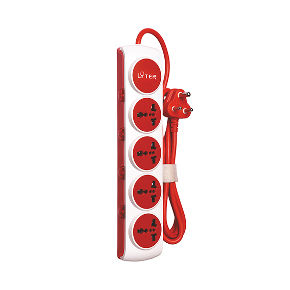 Onyx 4+4 Spike Guard 2 Mtr 4 Individual Switch Thermal Tripper Surge Protector Box Pack