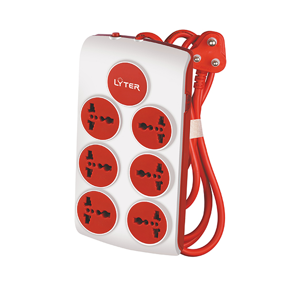 Onyx Plus 6+1Spike Guard 5 Mtr Master Switch Thermal Tripper Surge Protector Box Pack