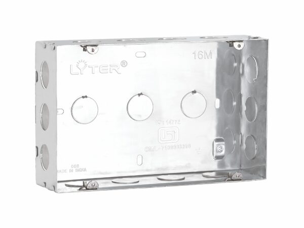 16m Flush Mounting Metal Gang Boxes Stainless Steel Ss 245x153x63