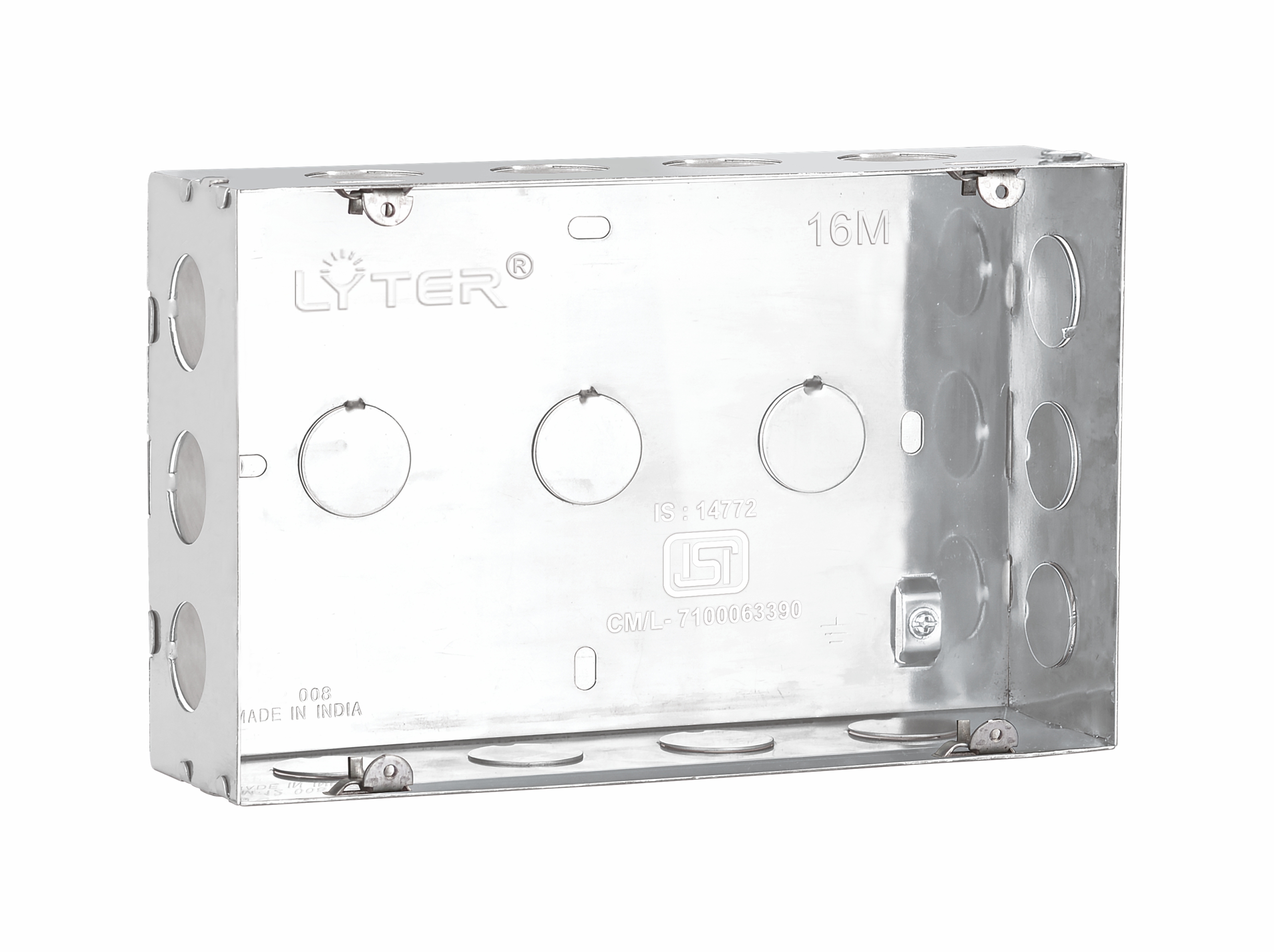 16m Flush Mounting Metal Gang Boxes Stainless Steel Ss 245x153x63