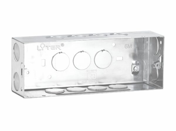 6m Flush Mounting Metal Gang Boxes Stainless Steel Ss 215x84x58