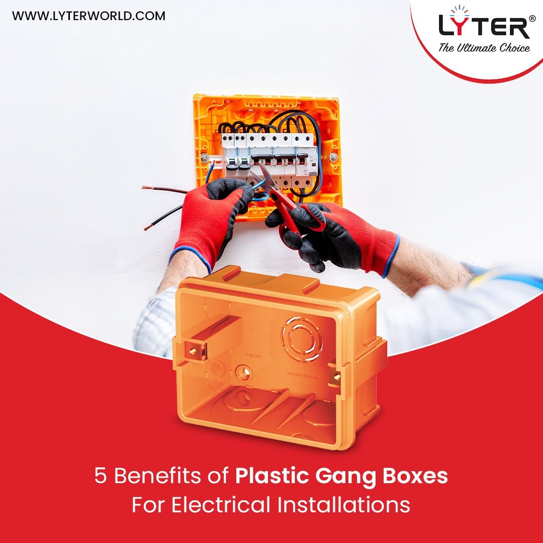 Benefits of plastic gang box for electrical installations