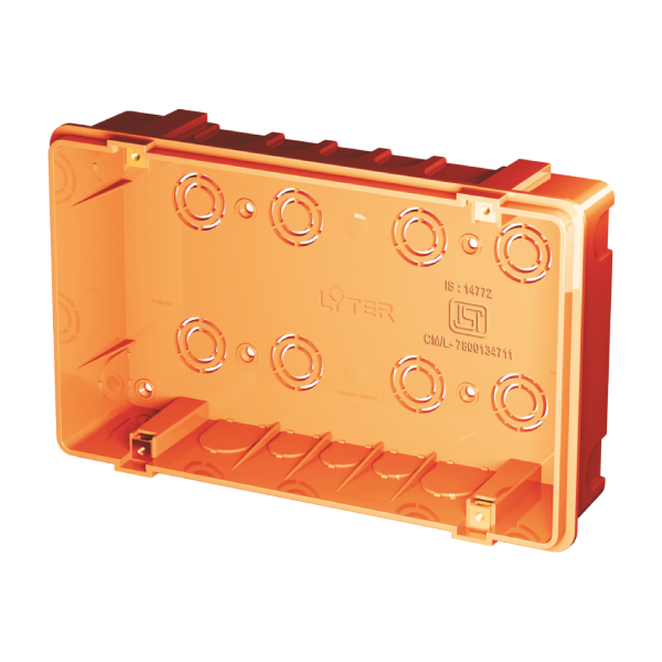 Horizon Flush Mounting Plastic Gang Box 16m