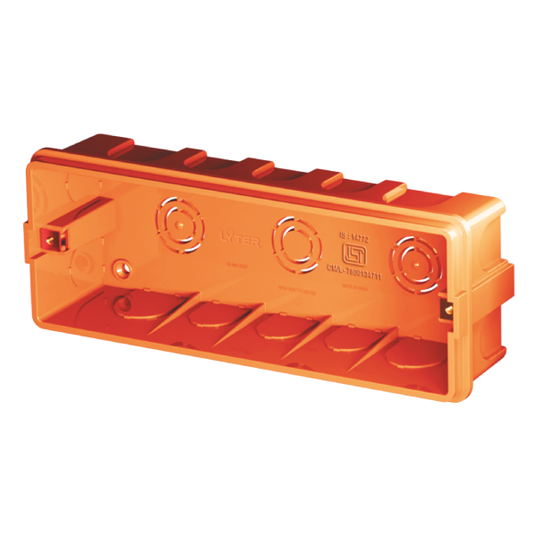 Horizon Flush Mounting Plastic Gang Box 6m