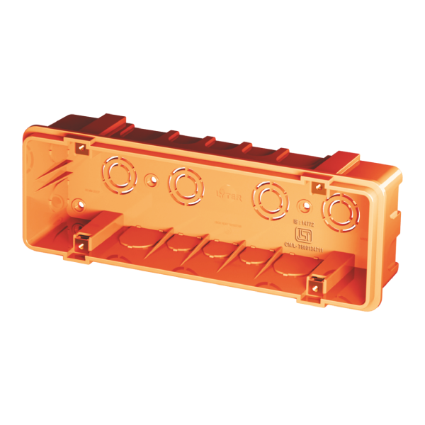 Horizon Flush Mounting Plastic Gang Box 8m H