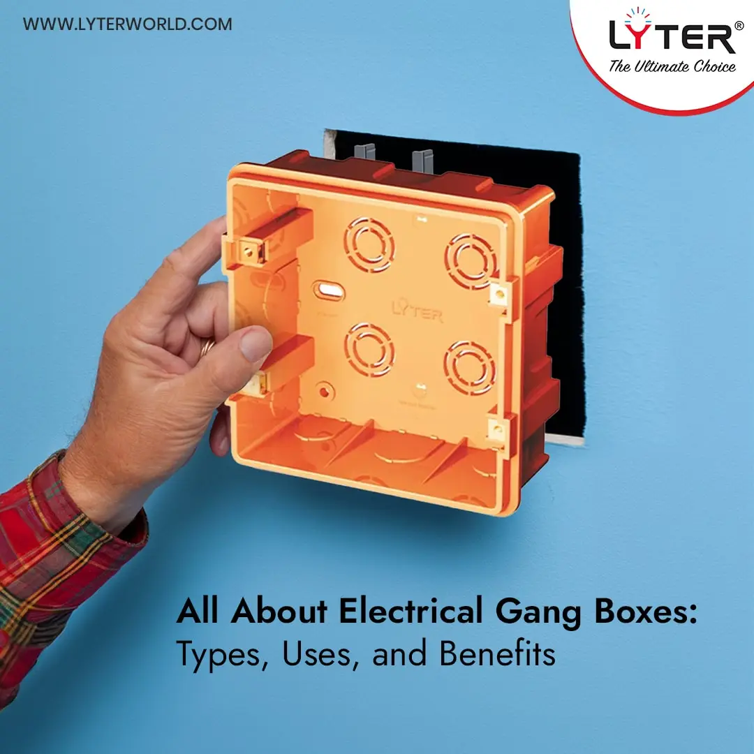 orange color electrical gang box by Lyter