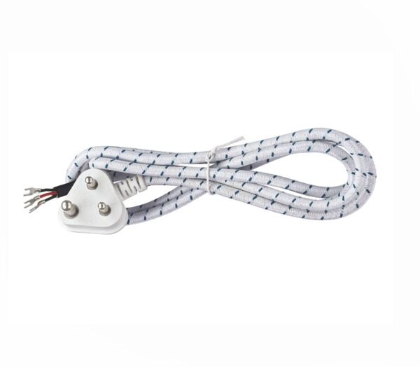 6a Braided Cord Moulded Plug Top 2yd with Lug